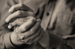Photo of hands rubbing together