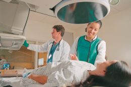 Preparing a patient for radiation therapy