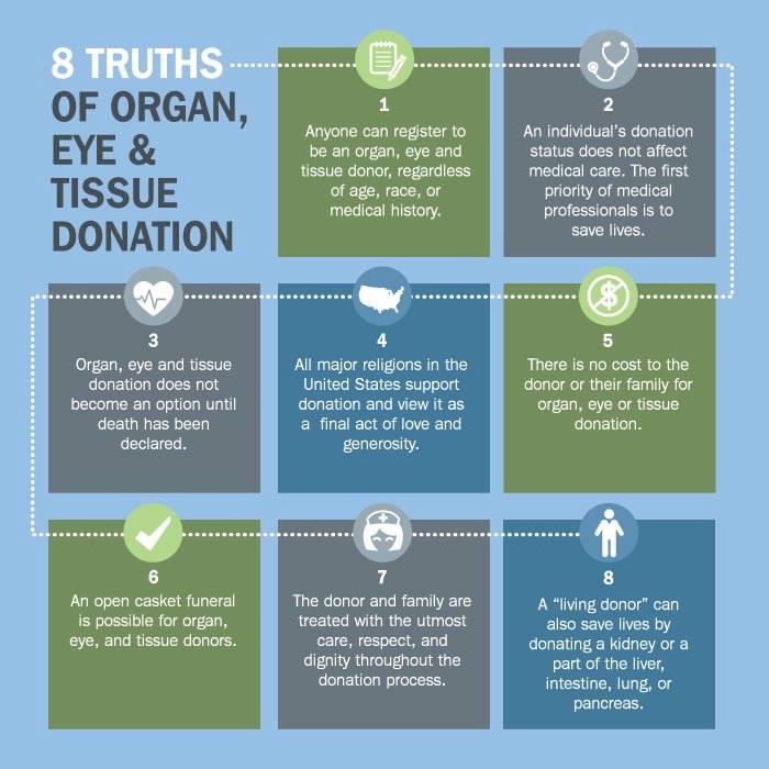 Organ and tissue donation facts