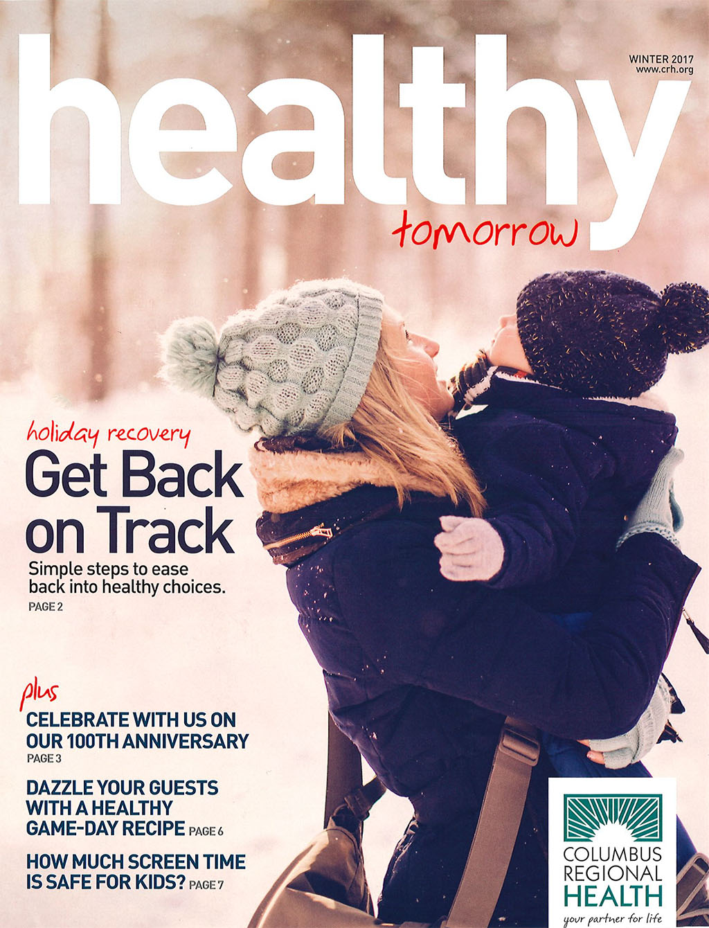Winter 2017 Healthy Tomorrow issue cover