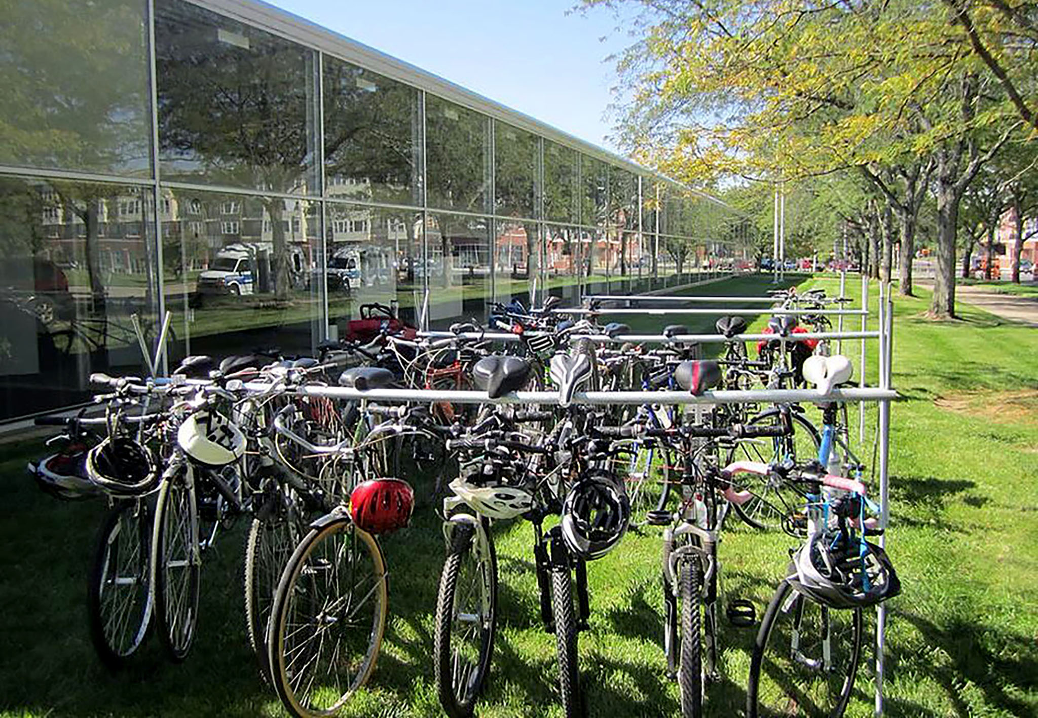 Bike corral at Ethnic Expo