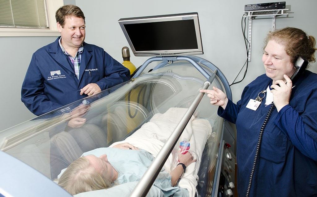 Hyperbaric oxygen therapy at the Wound Center at Columbus Regional Health