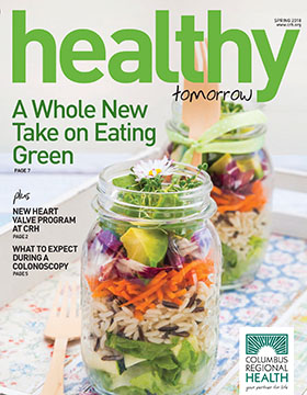 Healthy Tomorrow spring 2018 cover