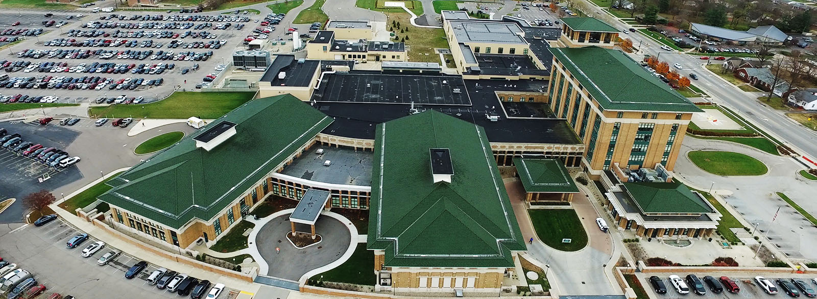 Aerial photo of Columbus Regional Hospital
