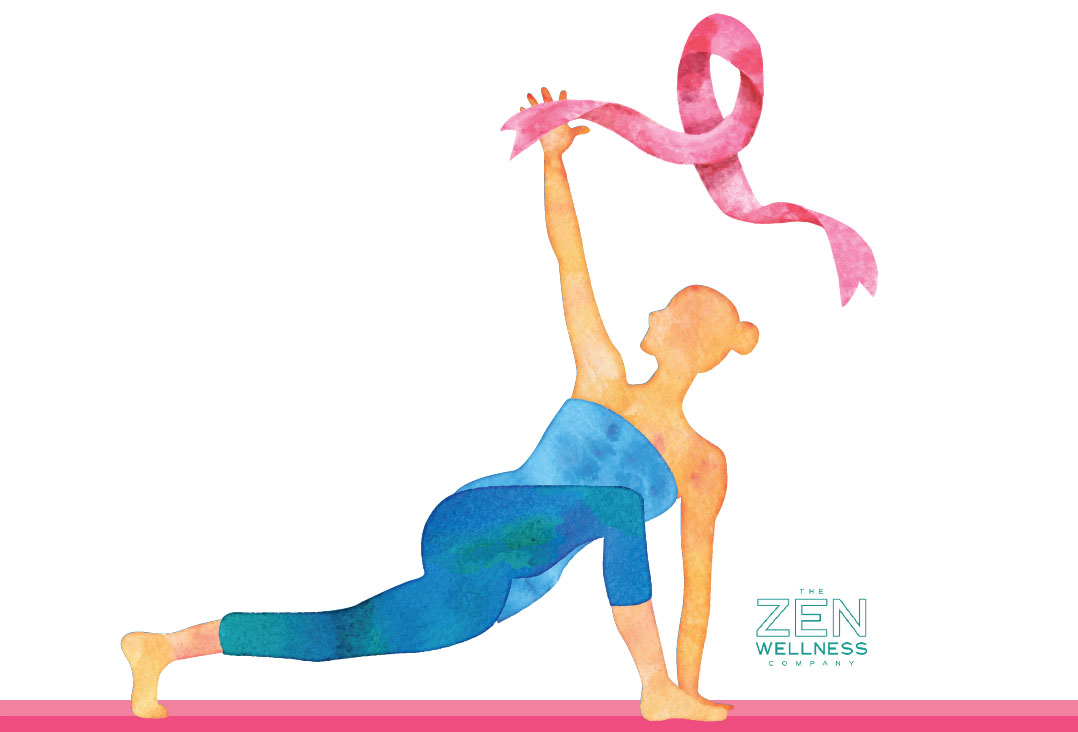 Illustration of female figure in a yoga pose.