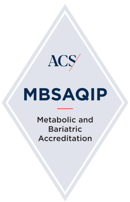 MBSAQIP ACS Metabolic and Bariatric Accreditation seal.