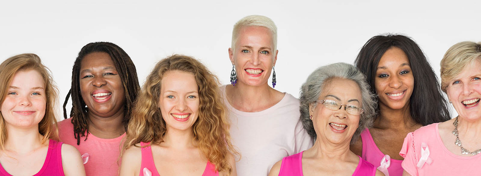 Group of smiling women.