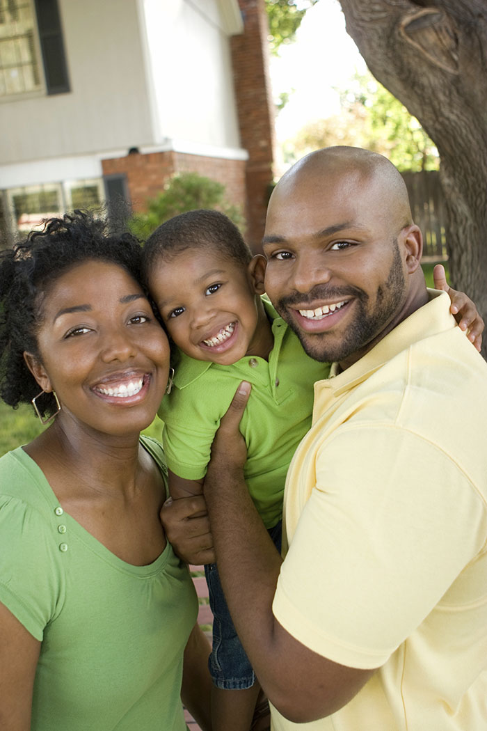 Young couple with child