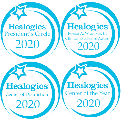 Healogics award logos