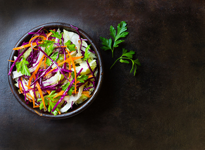 Bowl of cole slaw