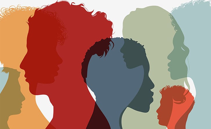 Illustration showing profiles of diversity.