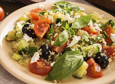 Plate of salad