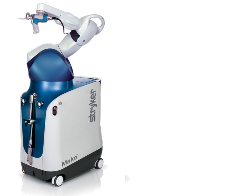 Mako and Rosa orthopedic robotic surgery robots.