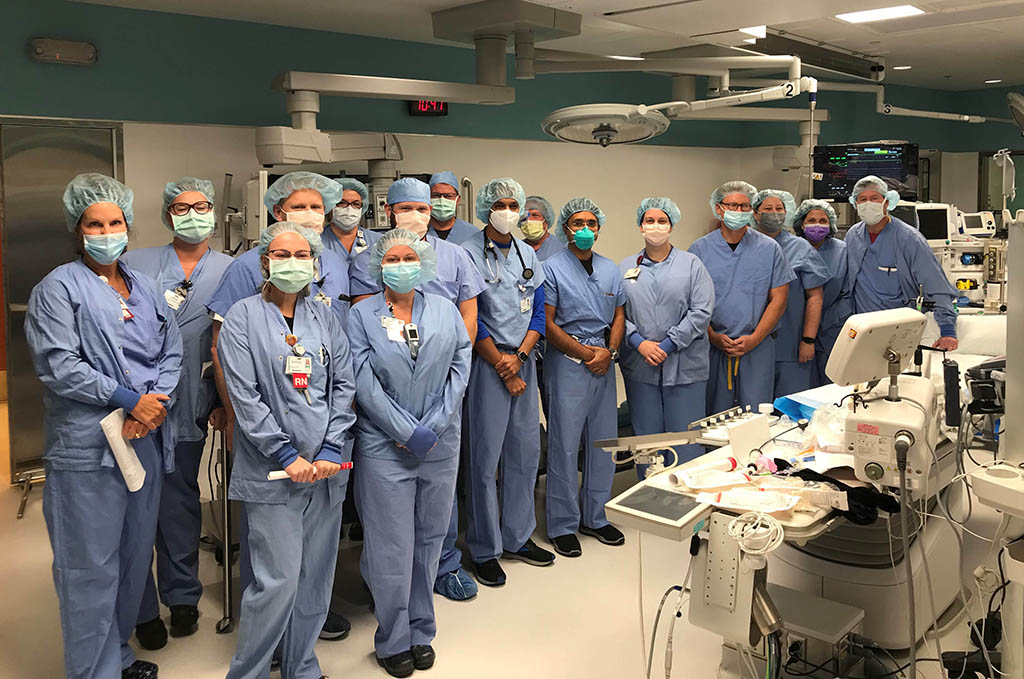 The TAVR team at CRH.