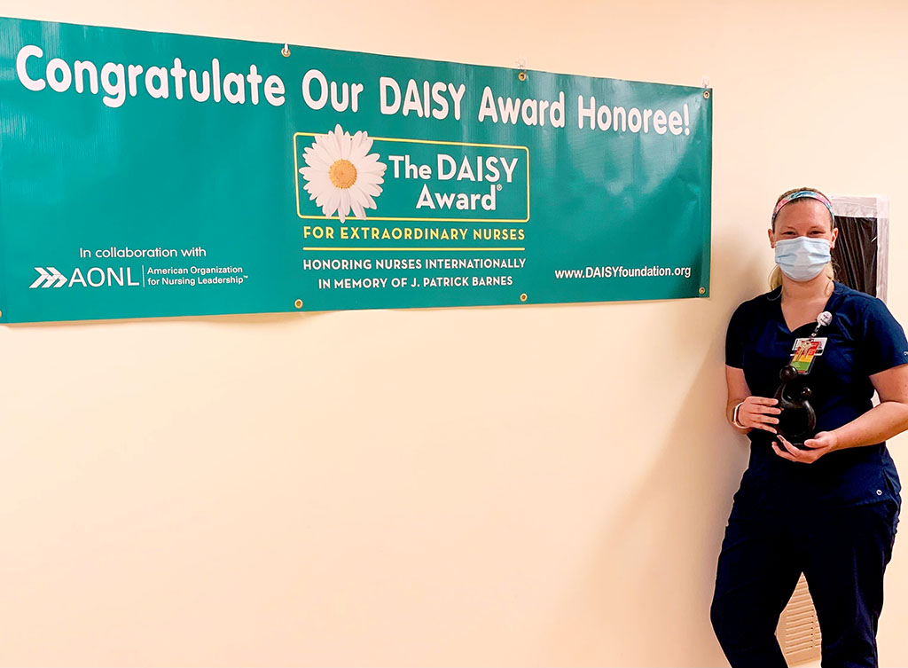 Ashley Dwyer, DAISY Honoree October 2021.