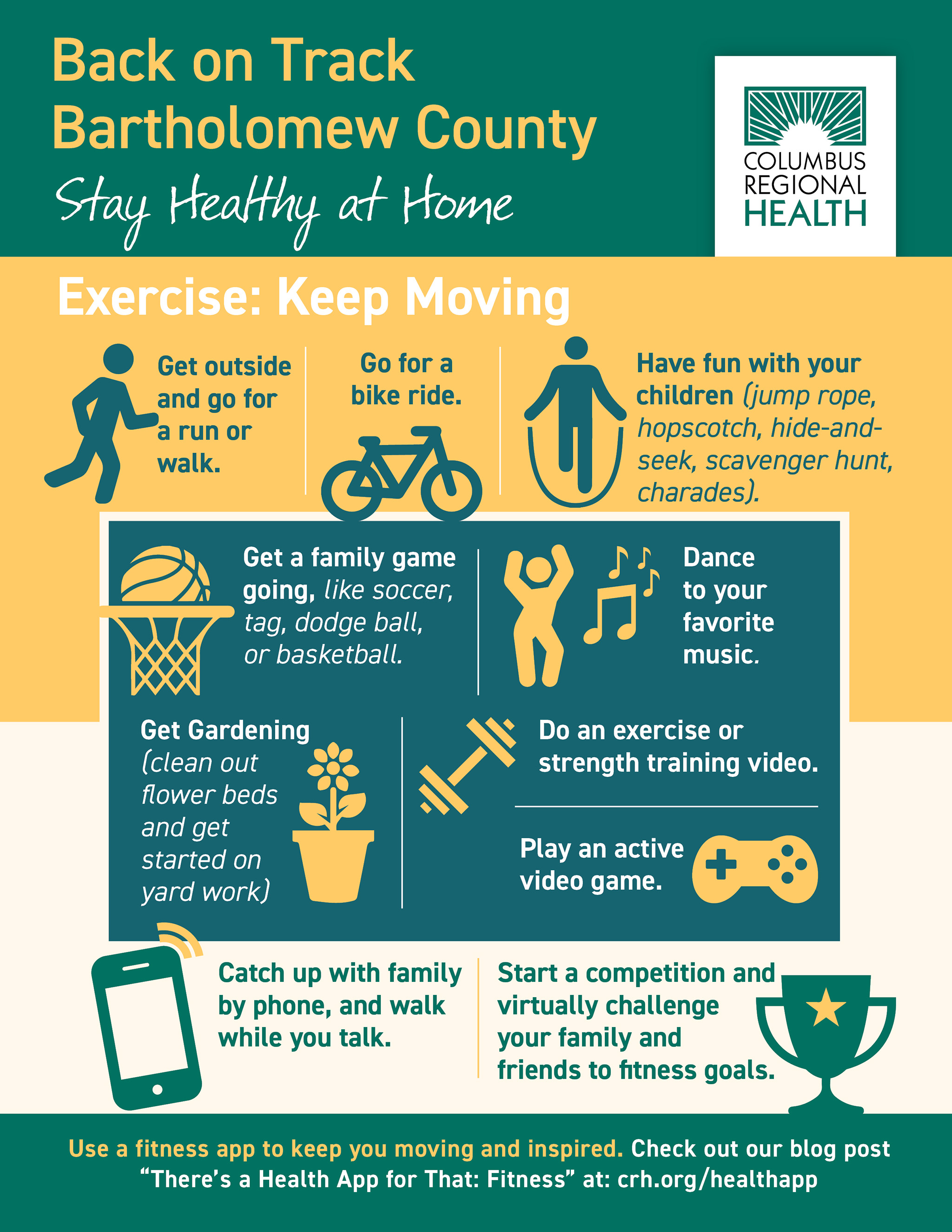 Stay Healthy at Home: Exercise | Columbus Regional Health