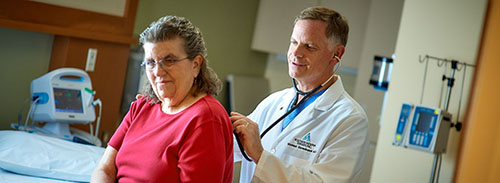 Dr Michael Dorenbusch MD with patient