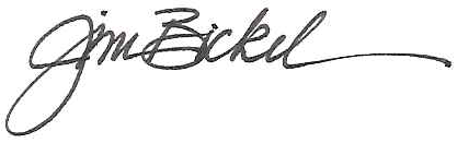Jim Bickel signature