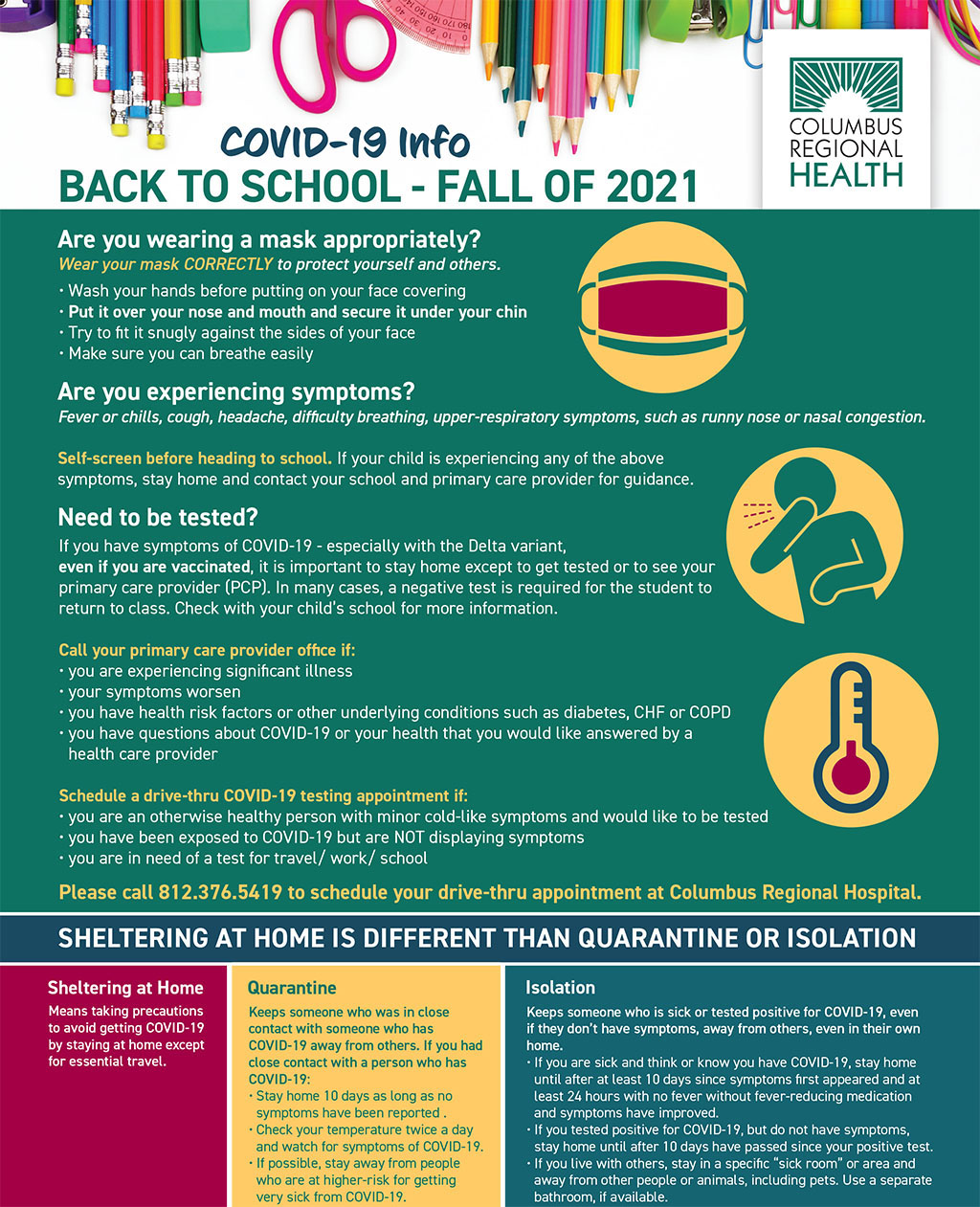 Covid 19 Info For Back To School Columbus Regional Health Covid 19 Info For Back To School Columbus Regional Health