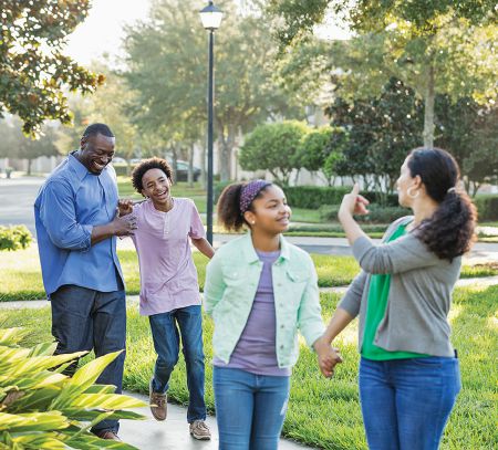 family walk