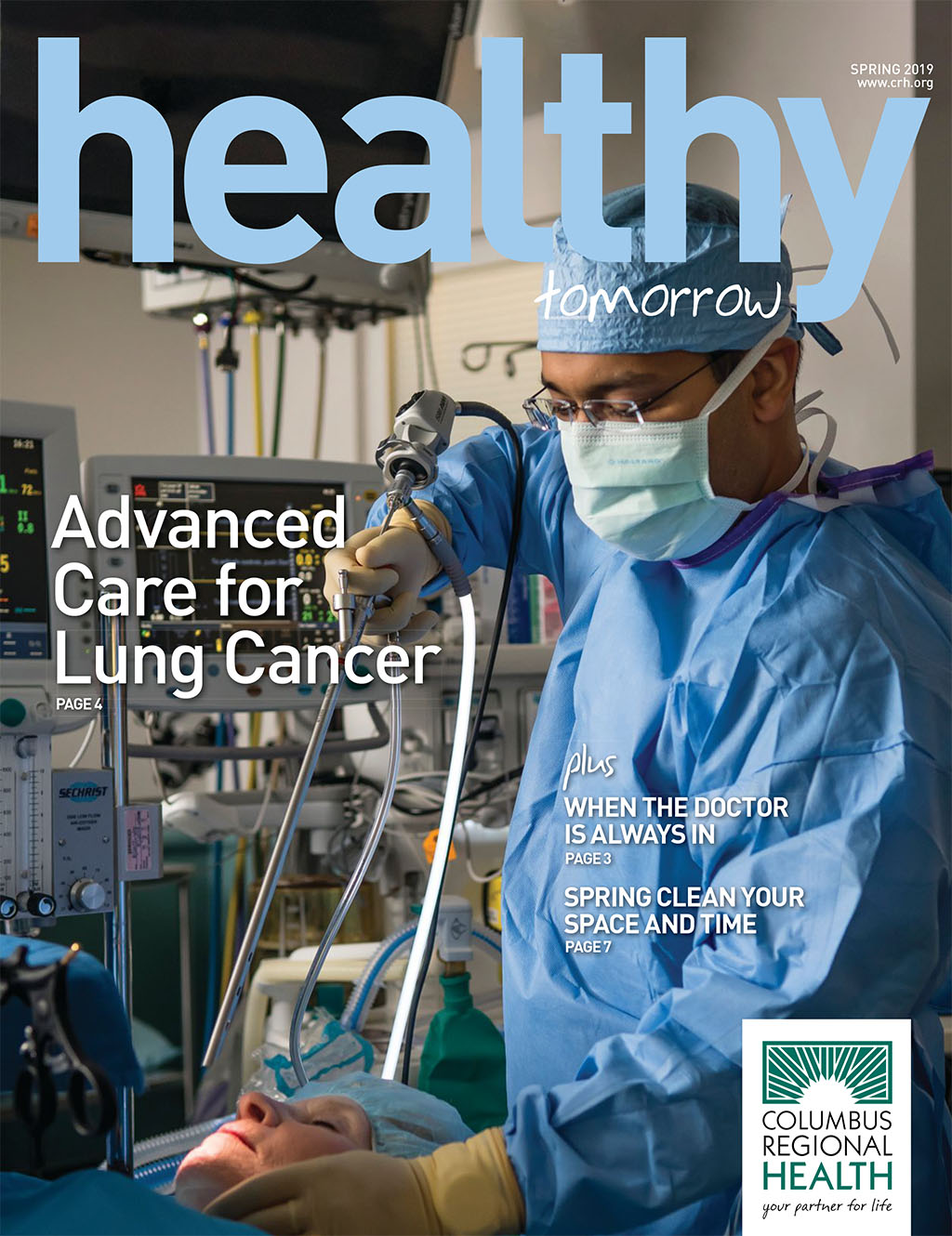 Spring 2019 Healthy Tomorrow cover featuring Dr. Deep Sharma