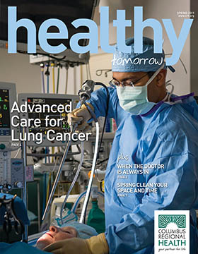 Spring 2019 cover of Healthy Tomorrow