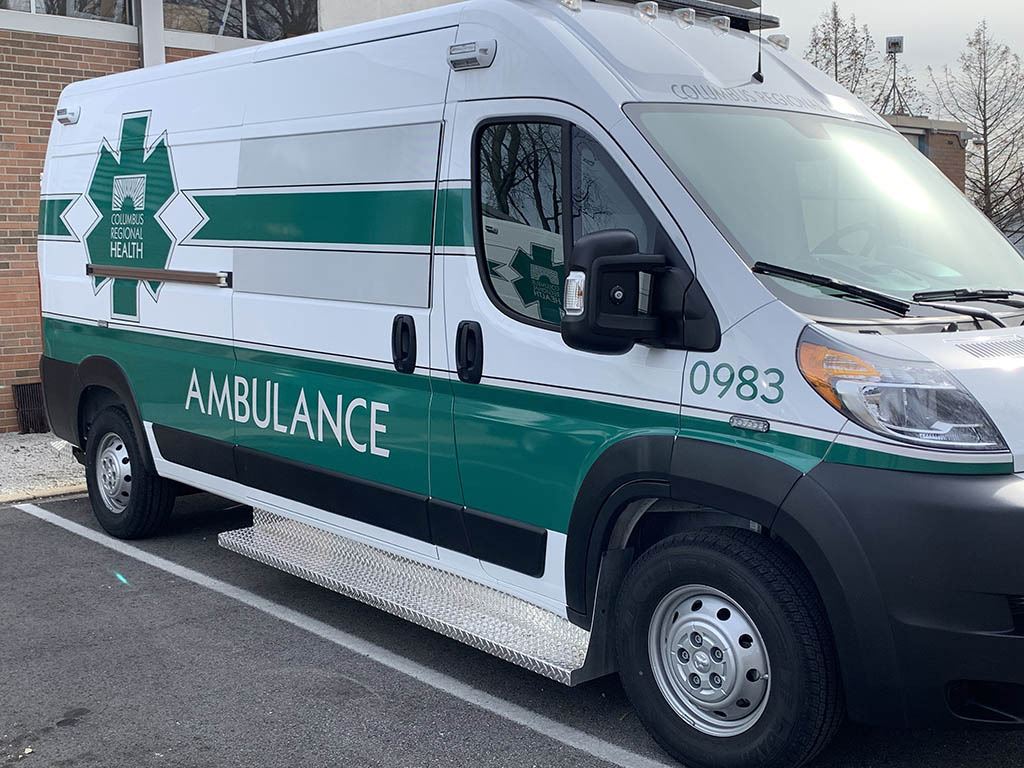 Columbus Regional Health ambulance.