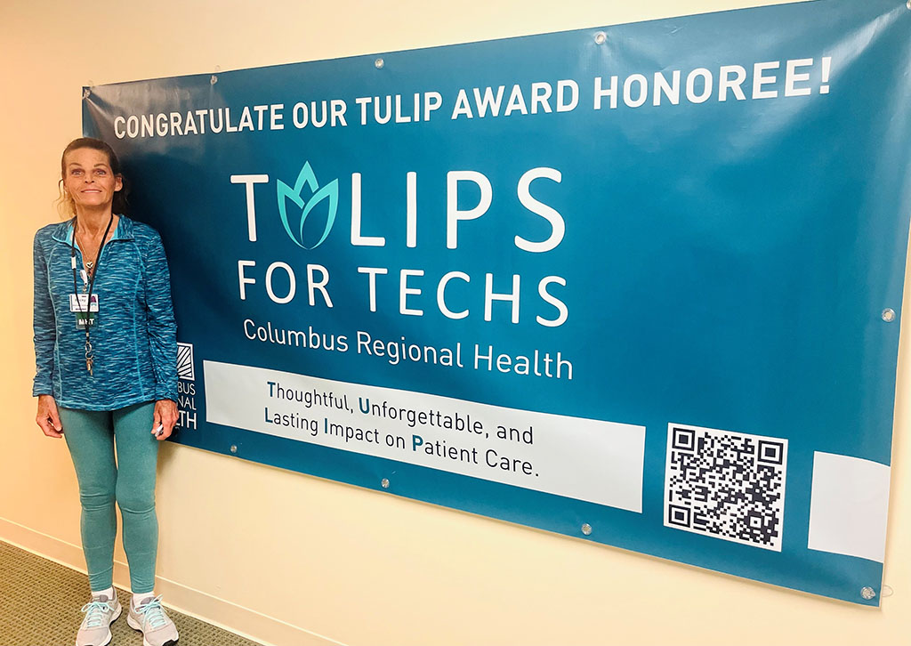 Becky Tempest- April 2023 Tulips for Techs award winner.