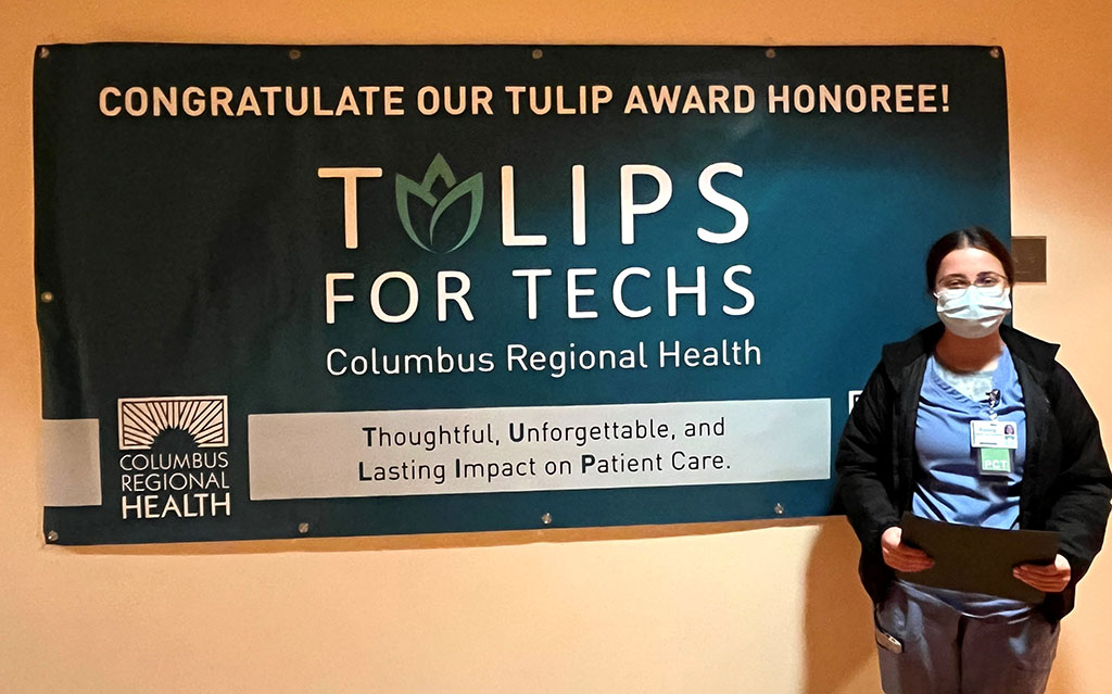 Kasey Williams, Tulips for Techs recipient